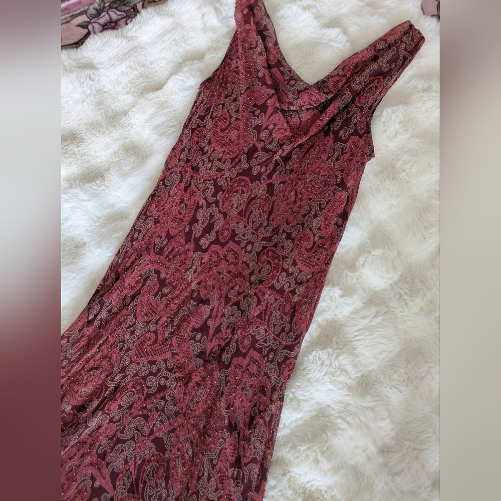 Beautiful 90s Silk Beaded Bias Slip Dress - Picture 13 of 16